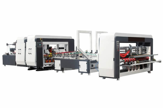 China Full automatic carton folder gluer and stitcher inline machine supplier