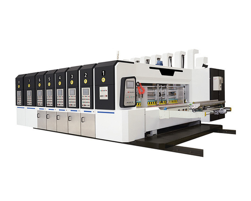 JLA Full automatic high speed flexo printer slotter die cutter stacker machine supplier